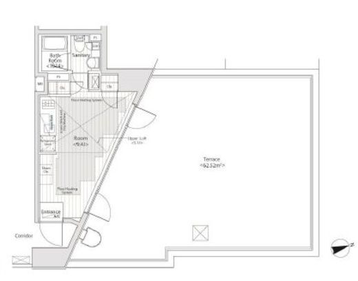 カスタリア中延 302 間取り図