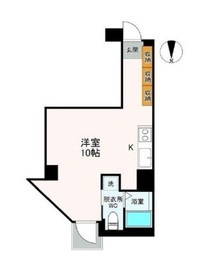 ベルファース麻布十番 802 間取り図