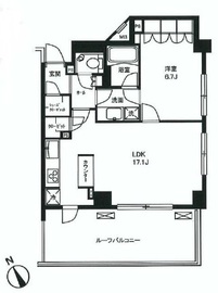 ファミールグランスイートTHE赤坂 7階 間取り図