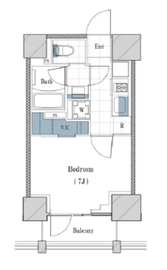 ピアース赤坂 8階 間取り図