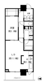 ベイクレストタワー 14階 間取り図