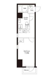 アペルト西新宿 206 間取り図