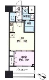 シティインデックス新宿若松町 7階 間取り図