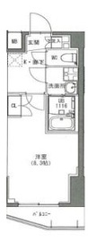 S-RESIDENCE 雑司が谷 (エスレジデンス雑司が谷) 102 間取り図