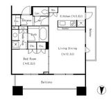 テラス渋谷美竹 12階 間取り図
