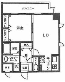 ボヌール和泉 205 間取り図