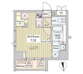 SK-ONE市ヶ谷 601 間取り図