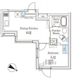 Fika池袋 401 間取り図