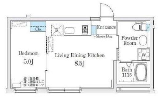 Fika池袋 406 間取り図
