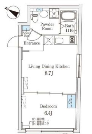 Fika池袋 203 間取り図