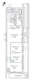 Fika池袋 505 間取り図