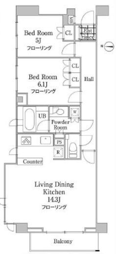 グレイスコート白金 2階 間取り図
