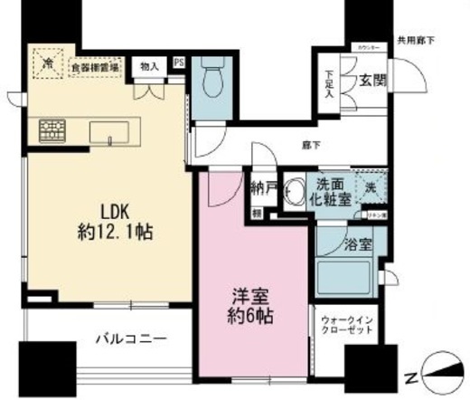 クラッシィハウス神田美土代町 13階 間取り図