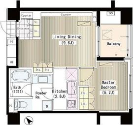 ランテンヌ四谷 101 間取り図