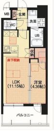 スプランディッド江東住吉 1002 間取り図