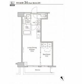 プラウドフラット渋谷富ヶ谷 305 間取り図