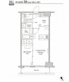 プラウドフラット渋谷富ヶ谷 302 間取り図