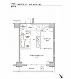 プラウドフラット渋谷富ヶ谷 309 間取り図