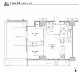 プラウドフラット渋谷富ヶ谷 711 間取り図