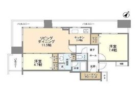 リガーレ日本橋人形町 25階 間取り図