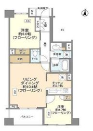 ブリリア中野 6階 間取り図