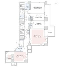 泉ガーデンレジデンス 1405 間取り図