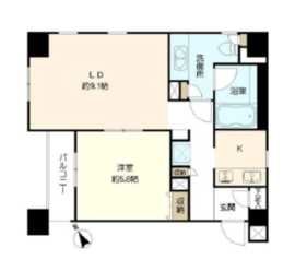 ラヴォーグ南青山 4階 間取り図