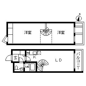 カッシア目黒 511 間取り図