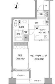 アビティ目黒 306 間取り図