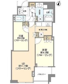 大崎ウエストシティタワーズ イースト 8階 間取り図