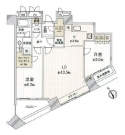 新宿アインスタワー 14階 間取り図