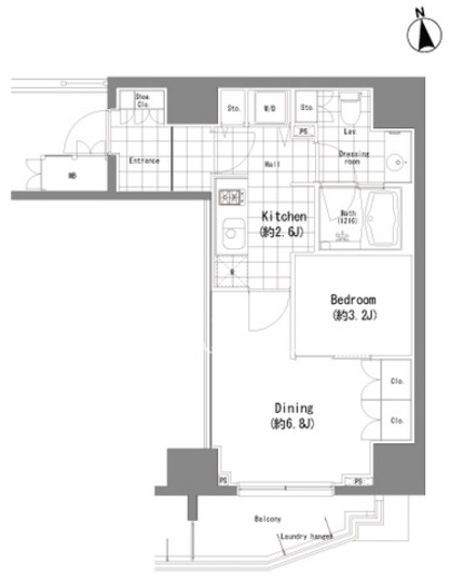 BPRレジデンス恵比寿 703 間取り図
