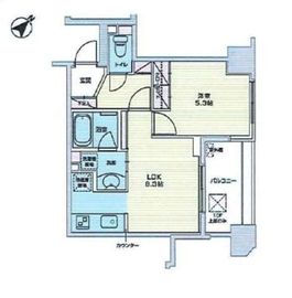 エコロジー柳橋レジデンス 6階 間取り図