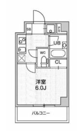 コンシェリア新橋 10階 間取り図