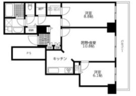 トルナーレ日本橋浜町 44階 間取り図