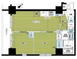 アヴァンティーク銀座2丁目 9階 間取り図