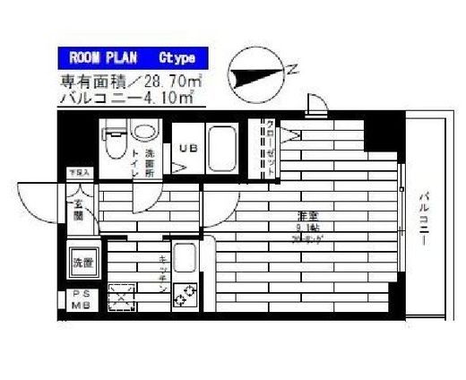 ステージグランデ高輪 6階 間取り図