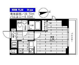 ステージグランデ高輪 6階 間取り図