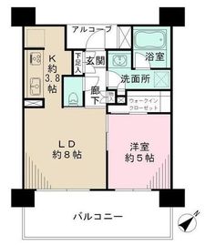 ベリスタ目黒不動前 8階 間取り図