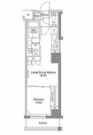 ザ・パークハビオ神楽坂香月 202 間取り図