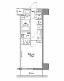 ザ・パークハビオ神楽坂香月 103 間取り図