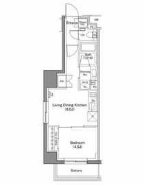 ザ・パークハビオ神楽坂香月 301 間取り図