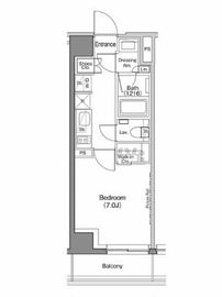 ザ・パークハビオ神楽坂香月 309 間取り図