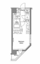 ザ・パークハビオ神楽坂香月 414 間取り図