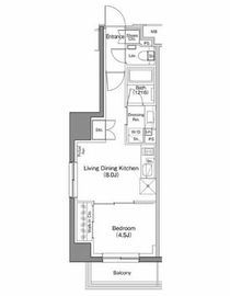 ザ・パークハビオ神楽坂香月 501 間取り図