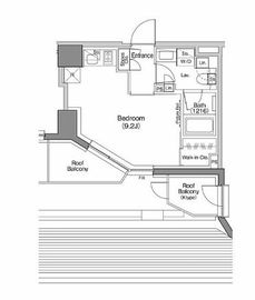 ザ・パークハビオ神楽坂香月 507 間取り図