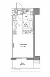 ザ・パークハビオ神楽坂香月 607 間取り図