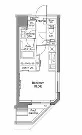 ザ・パークハビオ神楽坂香月 608 間取り図