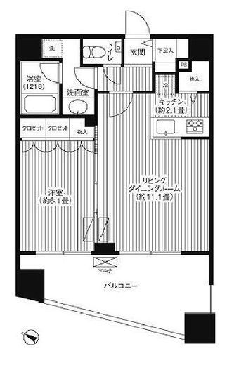 グランハイツ代々木 503 間取り図