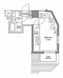 ザ・パークハビオ神楽坂香月 706 間取り図